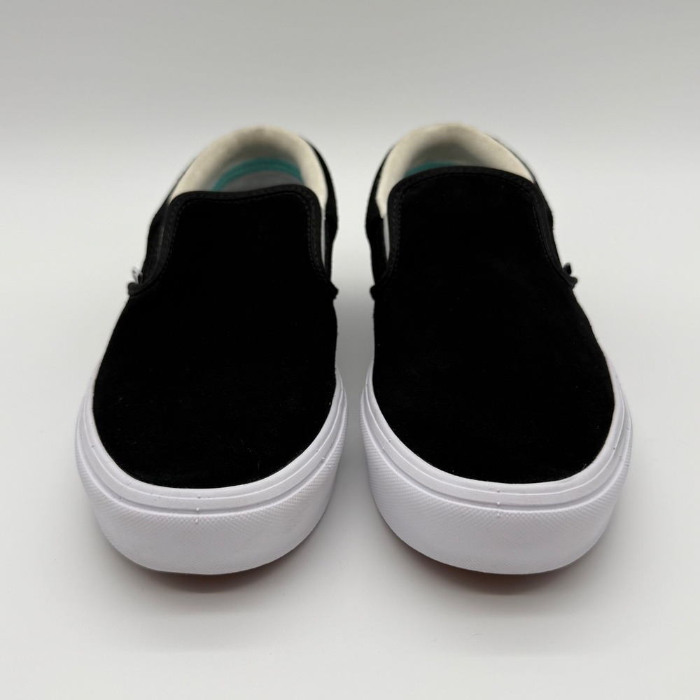 Vans Classic Slip-On Black Suede Sneakers Men's 9.5 Women's 11 NWOB